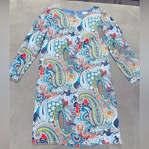 J Crew silk shift dress sz 00